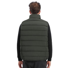 CAMEL CROWN Puffer Vest Men Quilted Winter Padded Sleeveless Jackets Gilet for Casual Work Travel Outdoor