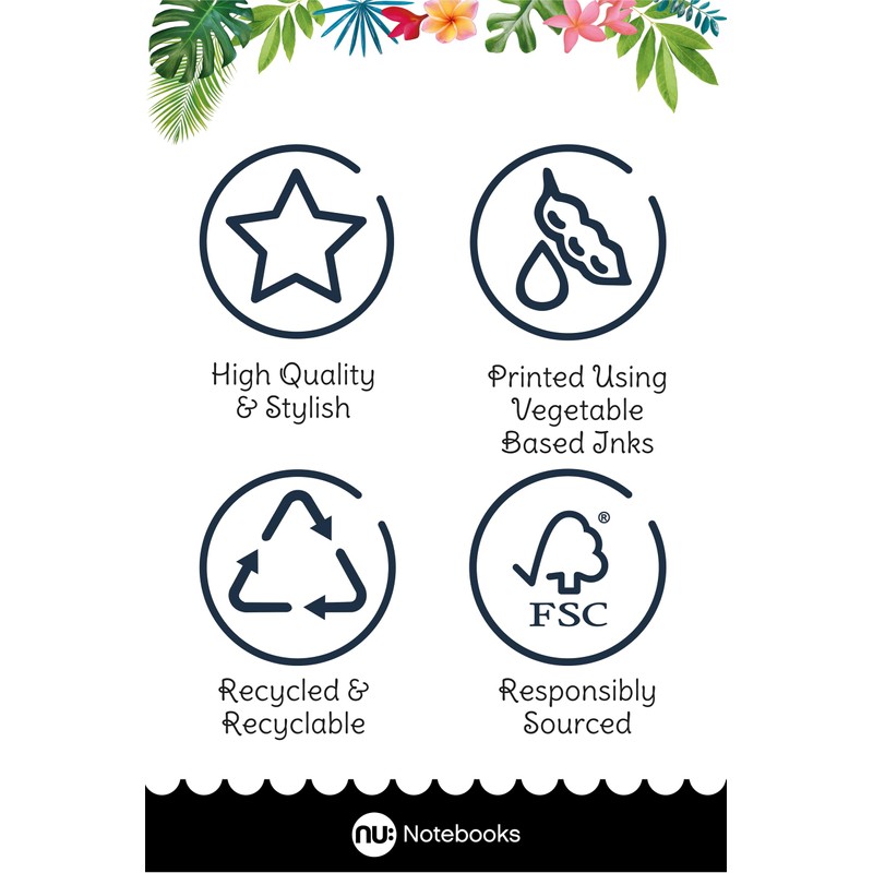 nu: Notebooks | Evolve Tropical Range | Recycled A4 Notebook