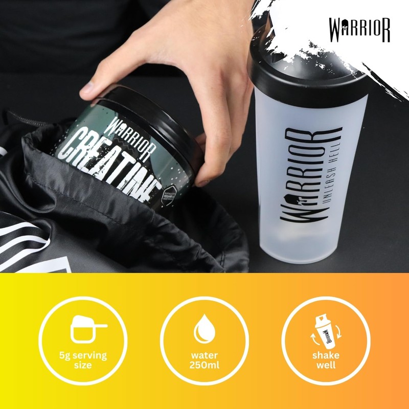 Warrior Creatine Monohydrate Powder 300g – Micronised – Proven to