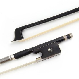 Kmise Carbon Fiber Violin Bows: Lightweight Violin Bow 4/4, Anti-Deformation Full Size Fiddle Bow, Ultra-Stretchy Horse Hair, Gift for Professional, Beginner, Adults, Kids Violins Practice (Black)