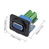 QIANRENON VGA DB15 Panel Mount Adapter VGA DB15 Female to