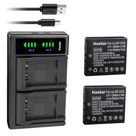 Kastar 2-Pack Battery and LTD2 USB Charger Compatible with Leica 18706, EA-DC-8, BP-DC8, BPDC8, BP-DC8E BPDC8E Battery, Leica Mini-M, Leica X Vario, Leica X1, Leica X2, Leica X-U (Typ 113) Cameras