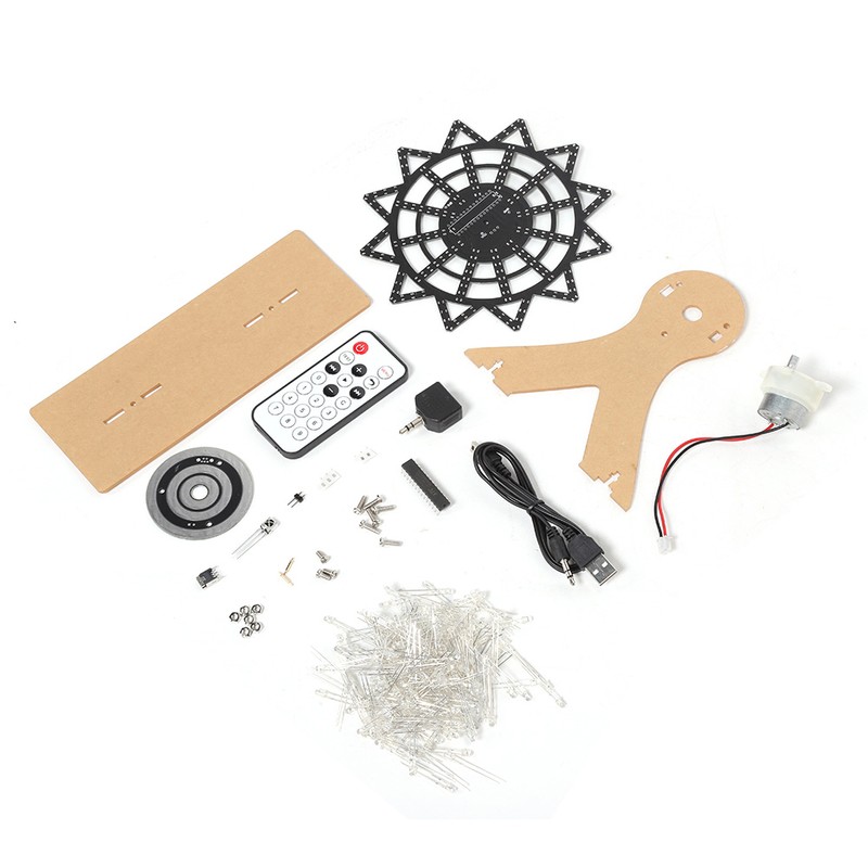 Colorful LED Flash Plug In DIY Kit for Electric Rotating