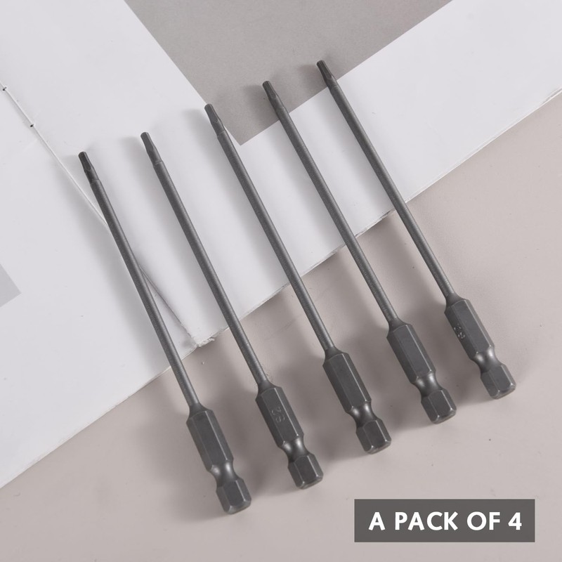 5 Pcs Hex Head Wrench Drill Bit 2mm,S2 Steel Magnetic