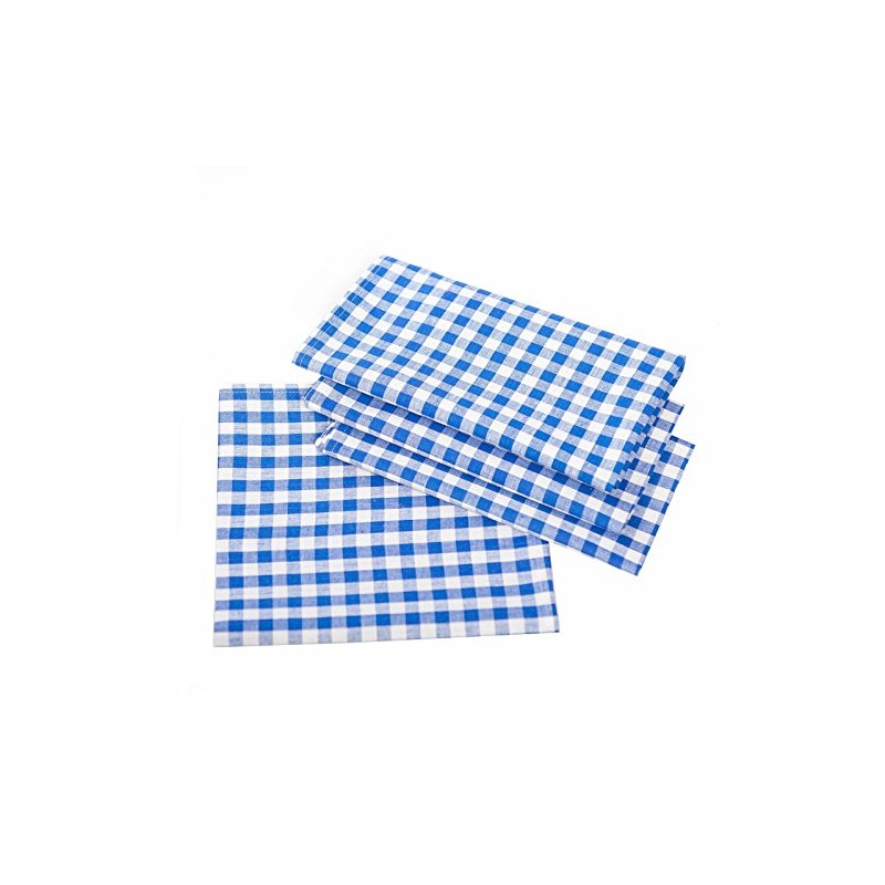 TextilDepot24 Country House Tablecloth, Chequered, 100% Cotton, Choice of Colours