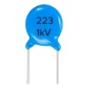 Tecneu 100 Piezas Capacitores Cerámicos 22nF 1kV 223 Azul PCB