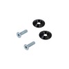 CNC Fork Caps / Countersunk Discs Aluminium Black for S51,