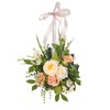 Spring Rose Wreath Front Door Decorative Hanging Wreath Artificial Wall