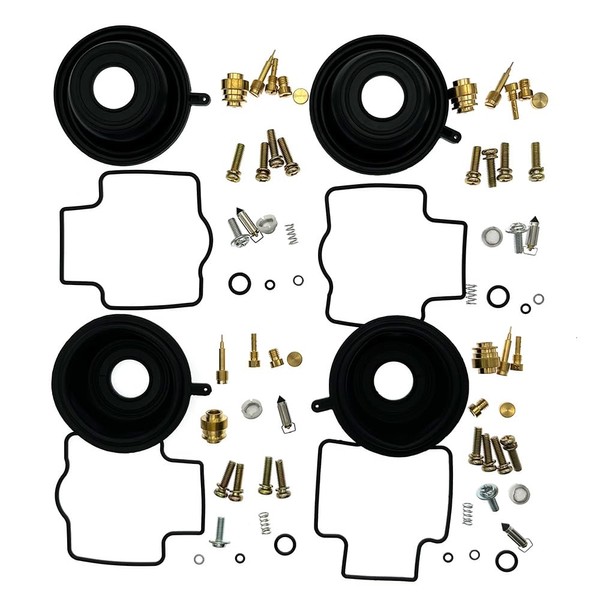 4-Pack Carburetor Rebuild Kits Carb Repair Kit Replacement for Yamaha