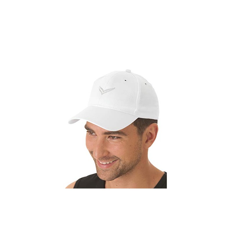 Trigema Men's Baseball Cap White Weiß (Weiss 001) Large
