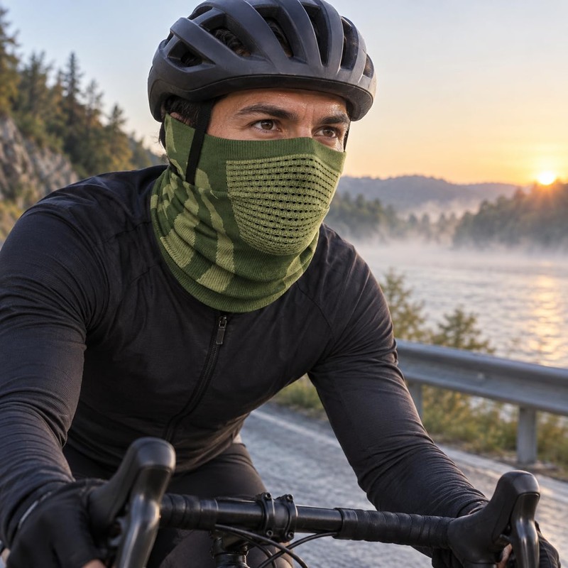 Mascarilla facial térmica Nishiyuenyi para ciclistas y aventureros – alta