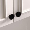 goldenwarm 5Pack Black Knobs Black Cupboard Knobs Round Single Hole