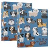 YETTASBIN Cute Dog 3 Round Ring Binders with 3 Interior