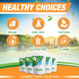 Allulose – Stevia Blend All Purpose Sweetener – 2X Sugar Sweetness; Total Servings 1134; Zero Calorie Sweetener, Sugar-Free Substitute for Baking, Smoothies, Coffee; Low Carb Keto Diet Friendly Food | 5-LB