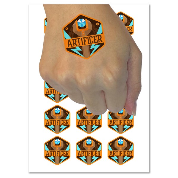 RPG Class Artificer Games Dungeons Dragons Temporary Tattoo Water Resistant