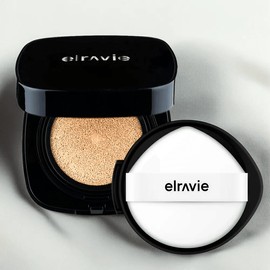 Anjumain Elravie Mela Return Spot Cushion + Refill Set Pact Makeup Cushion SPF50+ PA++++ Home Shopping Sold Out Spot Improvement Cushion, No. 23 Black Edition Main Product + Refill × 1 piece / 엘라비에 멜라리턴 기미쿠션+리필 세트 팩트 메이크업 쿠션 SPF50+ PA++++ 홈쇼핑완판템 기미개선 쿠션,