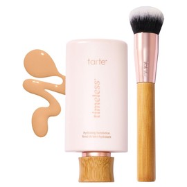 tarte timeless hydrating foundation & brush Coverage Moisturizer:_35N Medium Neutral