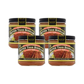Better Than Bouillon Premium Ham Base, Made with Seasoned Ham, Blendable Base for Added Flavor, 38 Servings Per Jar, 8-Ounce Jar (Pack of 4)