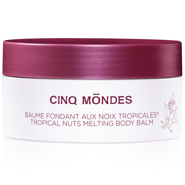 Cinq Mondes Tropical Nuts Melting Body Balm- 6.8 oz. Melting body balm for silky, radiant skin. Ultra-nourishing for dry skin.