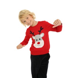 Mud Kingdom - Sudadera para niños, diseño de Ciervo, Azul Marino, 5(45-47 ins./42-46 lbs.)