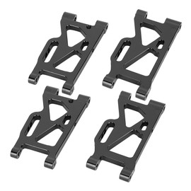Front Rear Swing Arm Kit Metal Upgrade Parts for Wltoys 144001 1/14 4WD RC Car(Black )