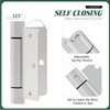 2 Pack Self Closing Door Hinges 3.5 inch Satin Nickel