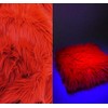 UV Reactive Solid Shaggy Faux Fur Fabric Sold by The