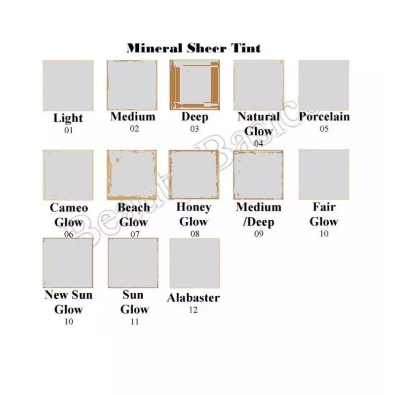 Beauty Basics Mineral Sheer Tint SPF20, Tinted Moisturizer, Foundation ~Light~