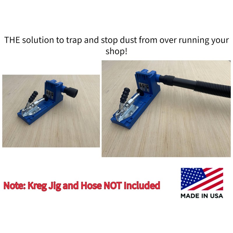 Hose Adapter for Kreg K4 Pocket Hole Jig (1-1/2" (1.5"))