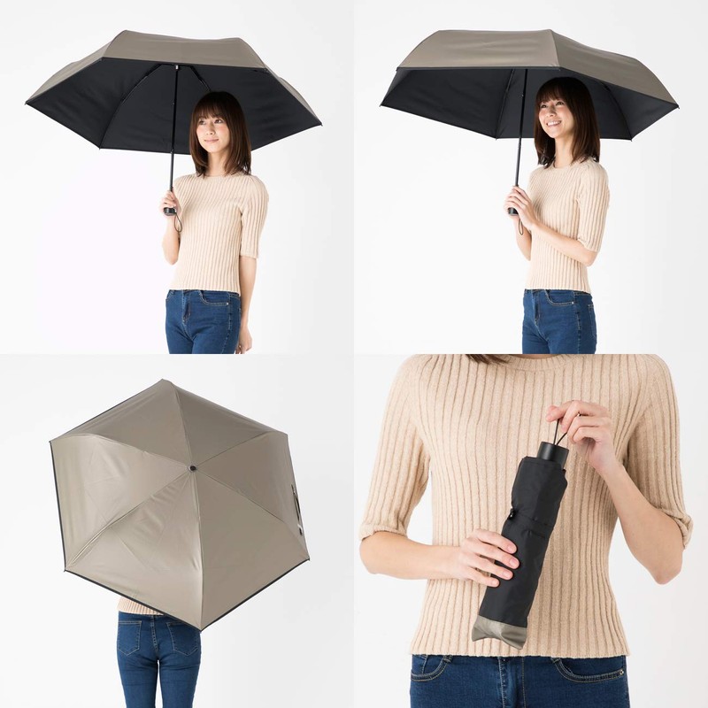 LIEBEN-0530 Parasol, Men's, Women's, UV Protection, Easy to Use Both