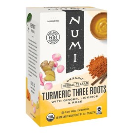 Numi Té De Cúrcuma Orgánico Numi, 15 Bolsitas Sin Cafeína