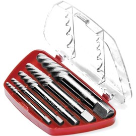 Performance Tool W2966 - Heavy Duty Screw Extractor Set for Removing Damaged Screws, Broken Studs, Set Screws, and Pipe Fittings with Storage Case