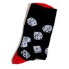 Ladies Rolling The Dice Lucky Black Gambler Socks 4-8 UK/37-42