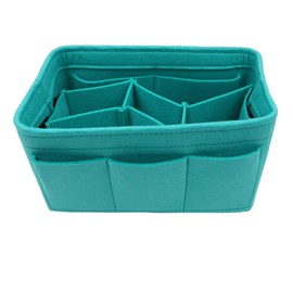 Tiardey Handbag Organiser, Felt Bag Organizer Purse Organiser Bag in Bag Handbag Liner Tote Organiser Bag Pouch - Green