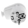 5 Stück KEL Winkelstecker Uni-Schuko, abgewinkelter und zerlegbar, 2p+Z Schuko