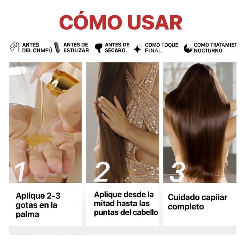 Kit Capilar Karseell Shampoo Aceite Maca Power Reparación