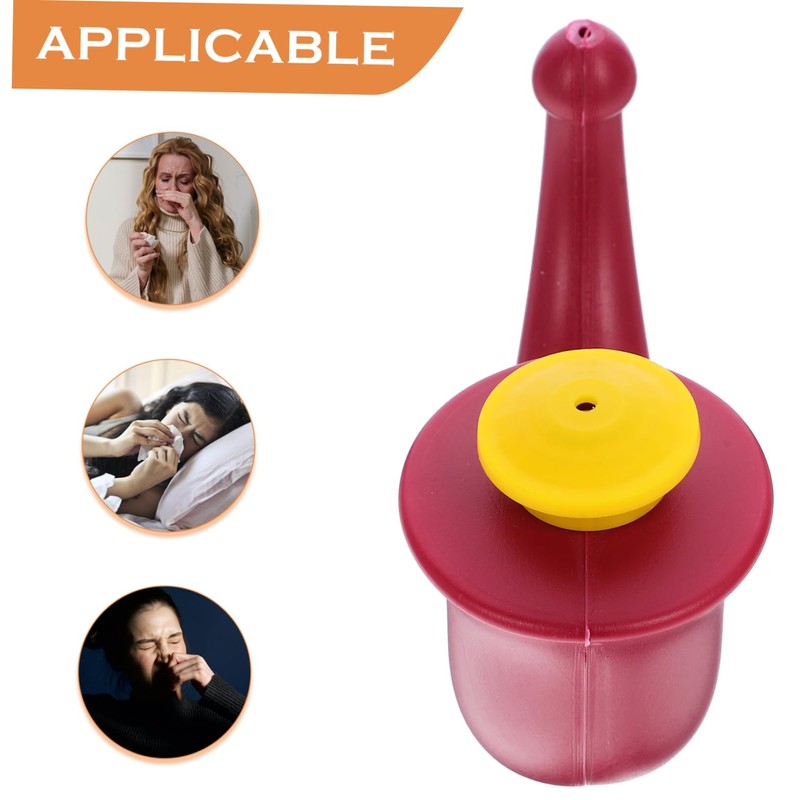 LALAFINA Red Yoga Pot for Nose Wash Sinus Irrigation Made