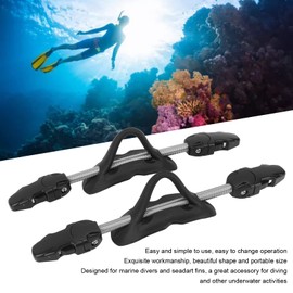 Kadimendium Spring Fin Straps, Quick Release Buckle 2pcs Scuba Diving Fin Strap Adjustable Universal for Sea Diver(A Buckle)