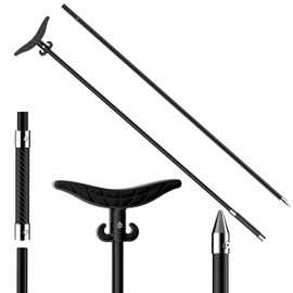 itayak 8.63' Shallow Water Anchor Pole, 2 Piece Fiberglass Boat Anchor with T-Handle, Pole Anchor with 316 Stainless Tip for Boat, Fishing Kayak (Gloves Included)