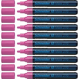 Schneider Paint Marker Maxx 270燫ound Tip 1-3爉m, able Tip Pink