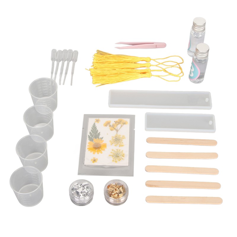 Bookmark Resin Molds Tear Resistant Reusable Bookmark Mold Tassels Kit