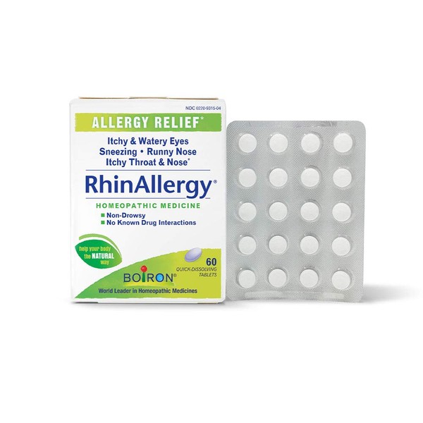 Boiron Rhinallergy Homeopathic Medicine for Allergy Relief, 60 Count