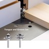 45 Degree Lock Miter Router Bit 1/4 Shank 3-Piece Set: