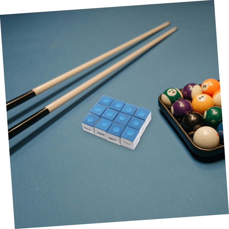 BESPORTBLE 12 Pack Billiards Chalk Cubes Snooker Chalk Pool Table