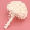 Delicate Bridal Buequet Crystal Artificial Pearl Holding Flowers Wedding Decor