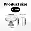 Cabinet Knobs,12PCS Cupboard Door Knobs,Kitchen Door Knob for Cupboard, Wardrobe