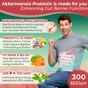 Akkermansia Probiotics Gummies with Prebiotics Fiber, 300 Billion AFU Akkermansia
