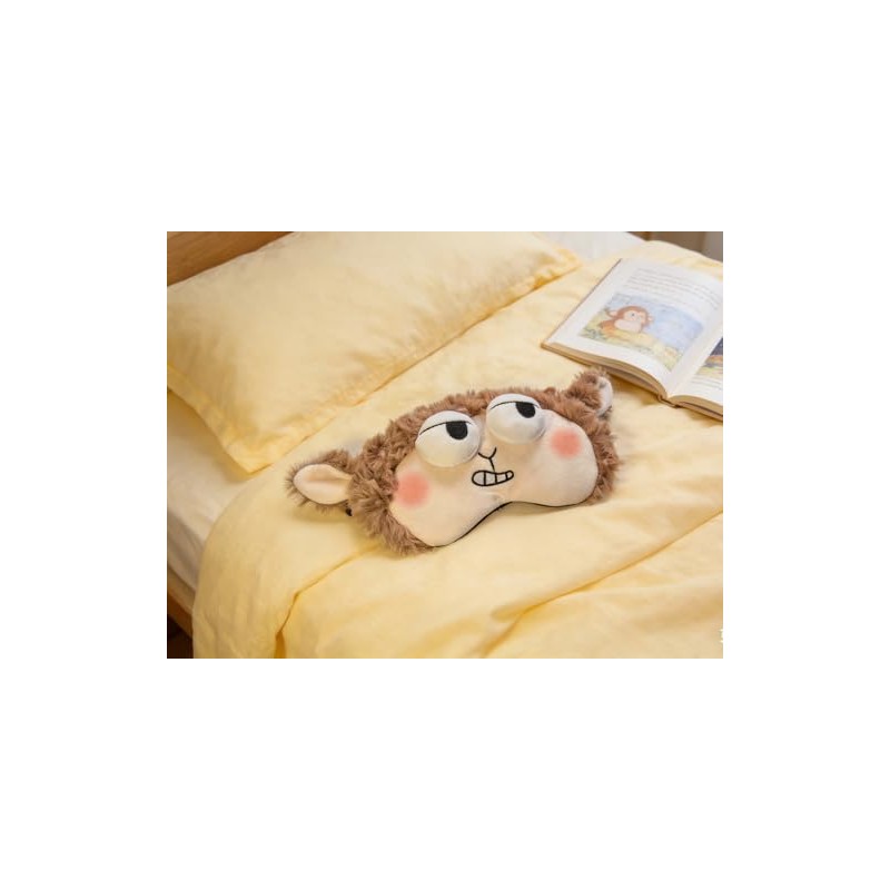 Eye Mask, Fluff Cartoon Animals Sleeping Funny Novelty Eye Cover