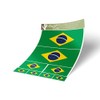 Desert Cactus Brazil Country Flag Sticker Decal Variety Size Pack