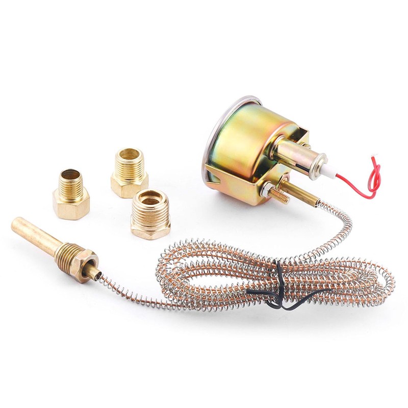 Dyno Racing 2" 52mm 12V Pointer Mechanical Water Temperature Temp
